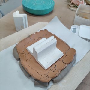 ケーキ皿の作り方